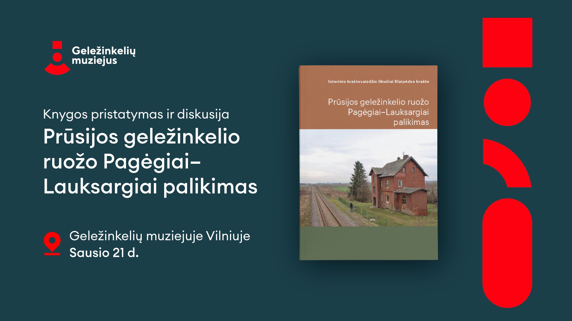 Knygos pristatymas. Prūsijos geležinkelio ruožo Pagėgiai-Lauksargiai palikimas