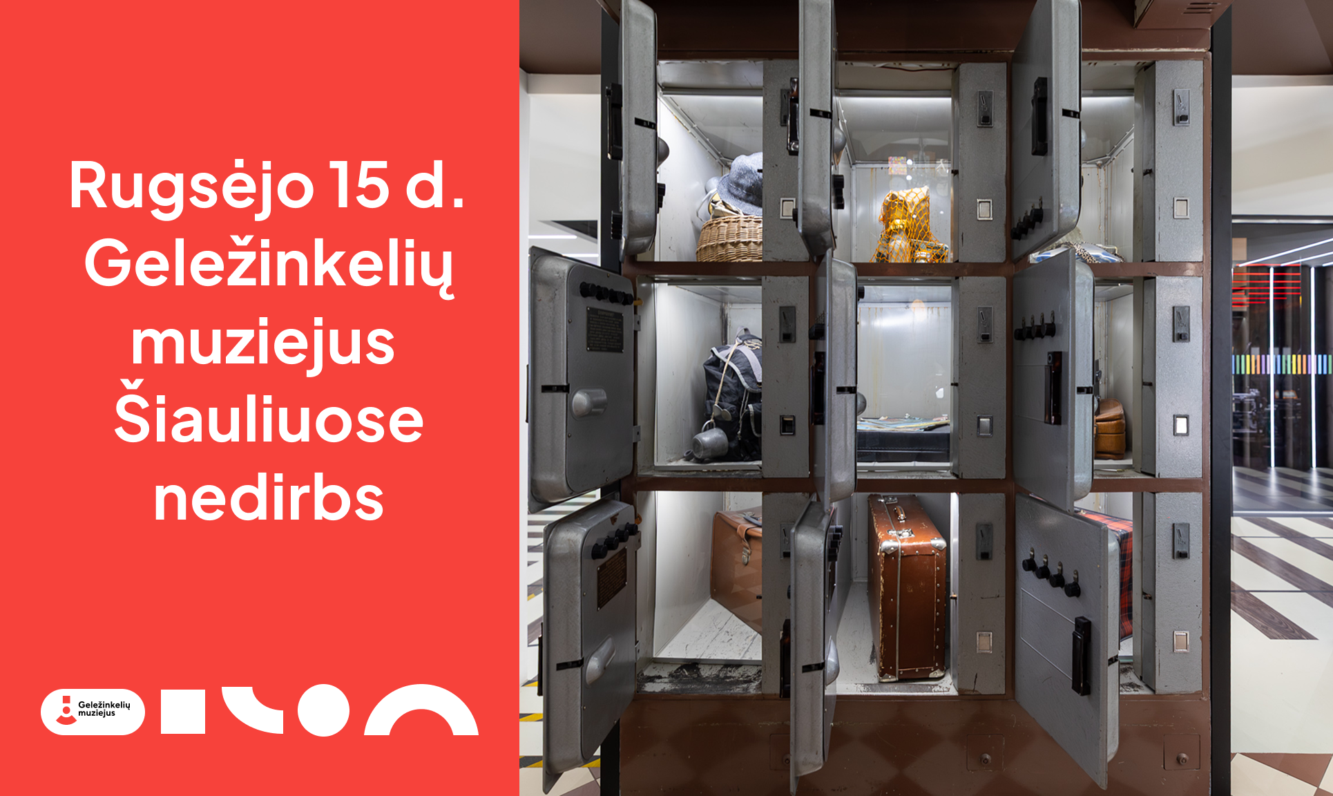 Rugsėjo 15 d. Geležinkelių muziejus Šiauliuose nedirbs